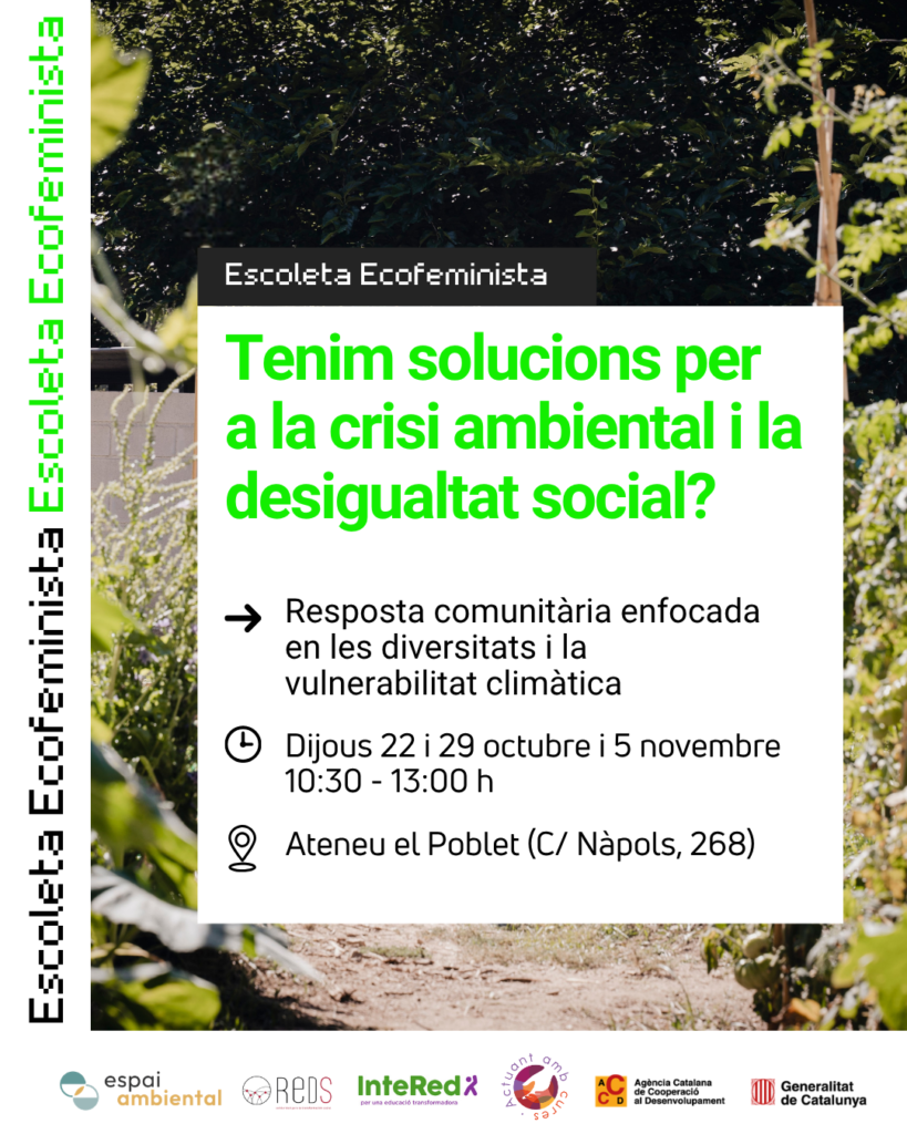 Tenim solucions per a la crisi ambiental i la desigualtat social? Resposta comunitària enfocada en les diversitats i la vulnerabilitat climàtica